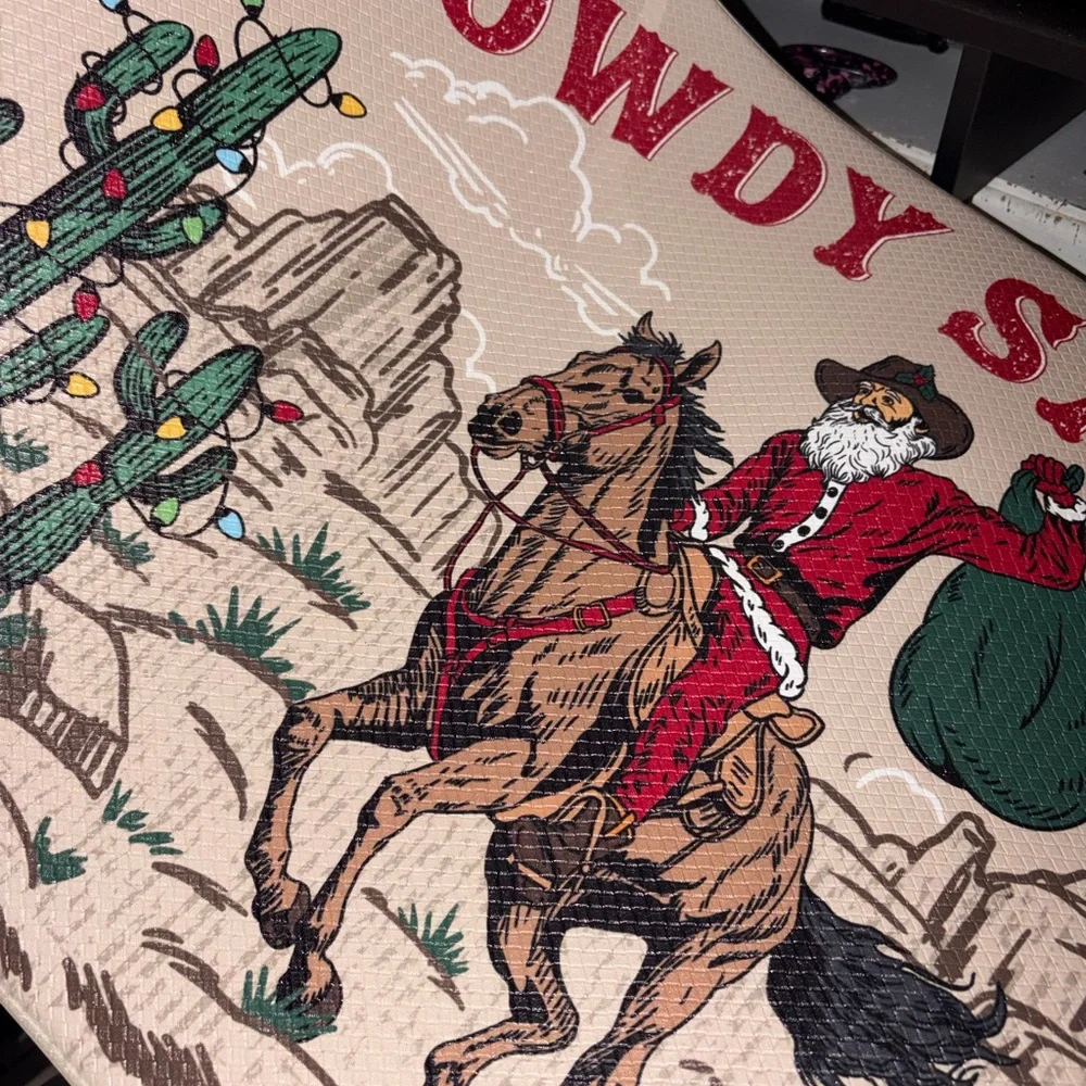 Howdy Santa Holiday Doormat